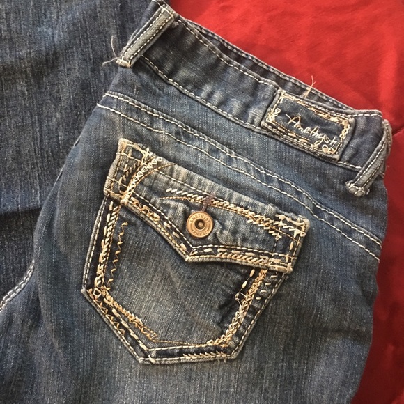 Amethyst Jeans Denim - Amethyst medium wash bootcut jeans